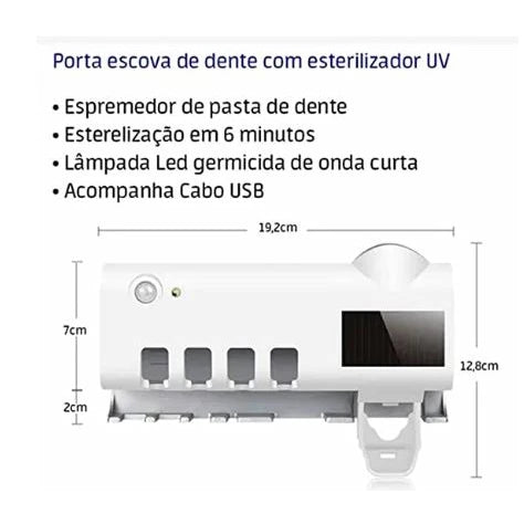 Escovas de banheiro com suporte automático para pasta de dente