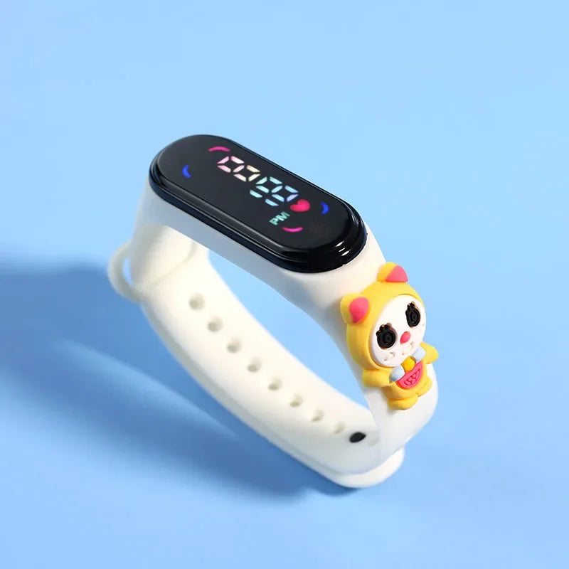 New Disney Mickey Mouse Minnie Avengers Spiderman LED Student Kids Sports Touch Cartoon Electronic Watch Boys Girls Toys Gifts