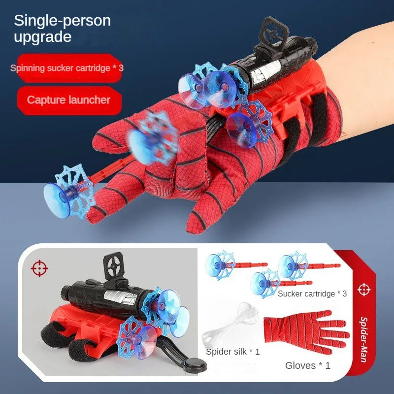 Novo para homem aranha figura de ação anime personagens crianças brinquedos role play luva lançador conjunto brinquedo de pulso conjunto figuras hobbies