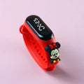 New Disney Mickey Mouse Minnie Avengers Spiderman LED Student Kids Sports Touch Cartoon Electronic Watch Boys Girls Toys Gifts