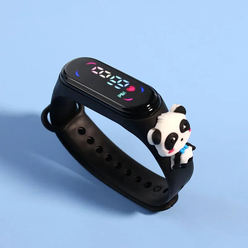 New Disney Mickey Mouse Minnie Avengers Spiderman LED Student Kids Sports Touch Cartoon Electronic Watch Boys Girls Toys Gifts