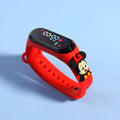 New Disney Mickey Mouse Minnie Avengers Spiderman LED Student Kids Sports Touch Cartoon Electronic Watch Boys Girls Toys Gifts